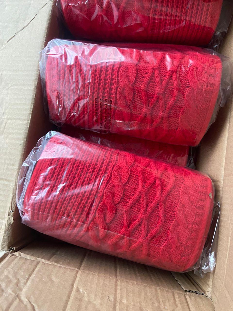 Beautifully knitted Christmas Tree Collar