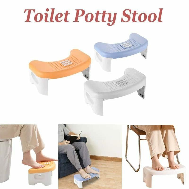 Foldable toilet foot rest