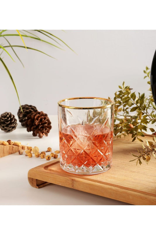 Glass crystal gold ring flower short