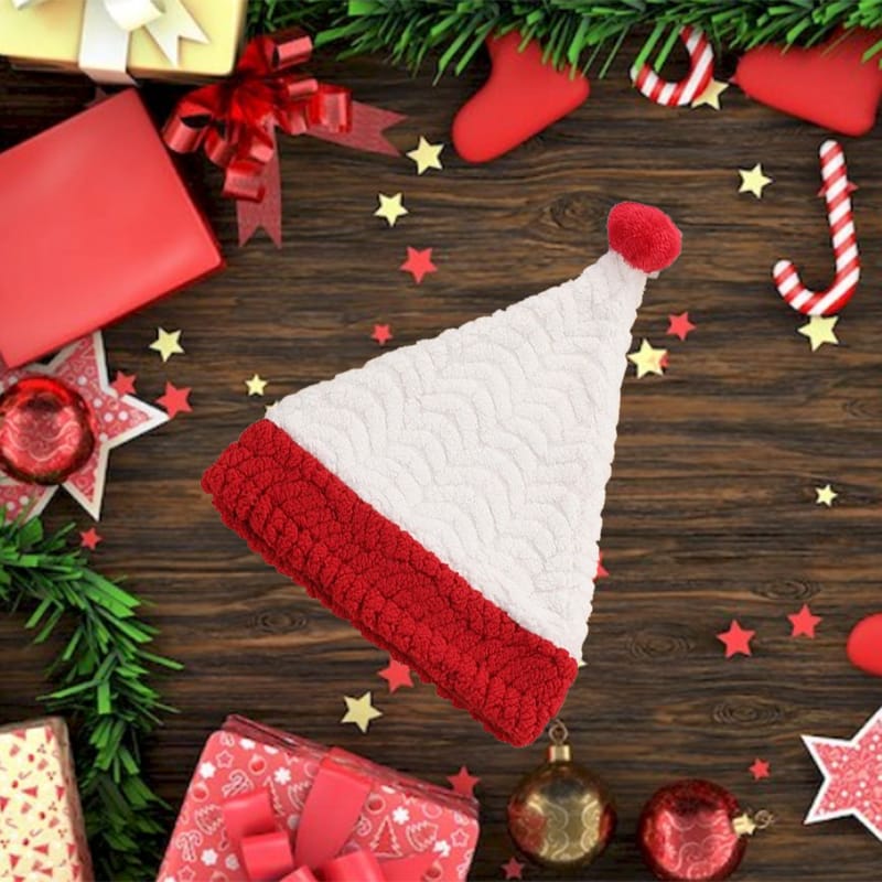 New Santa Hats For Adults And Kids Christmas Cap Creative Wheat Grain Santa Hats Party Caps Bobbles Hat