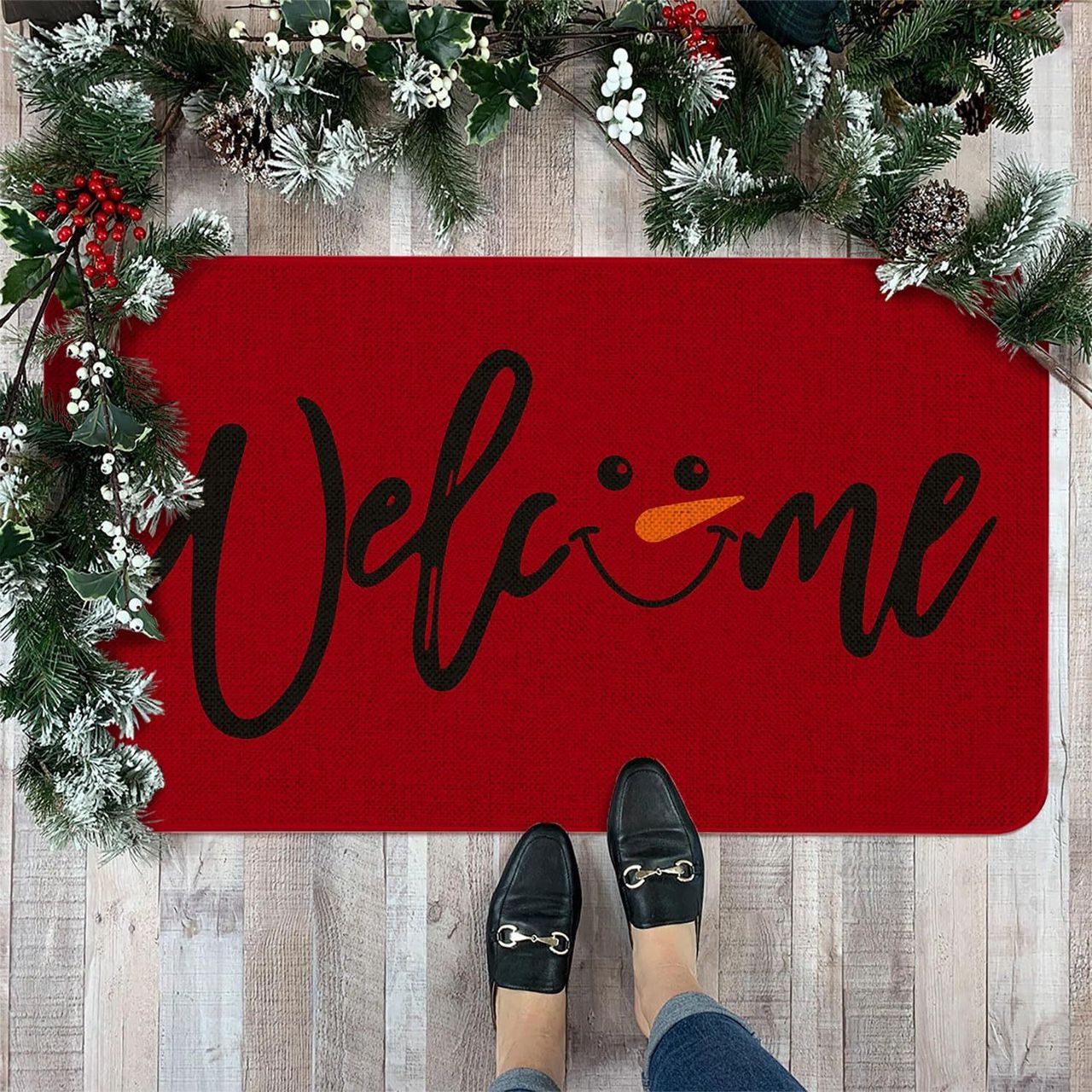 Anti- slip Entryway Christmas Mats