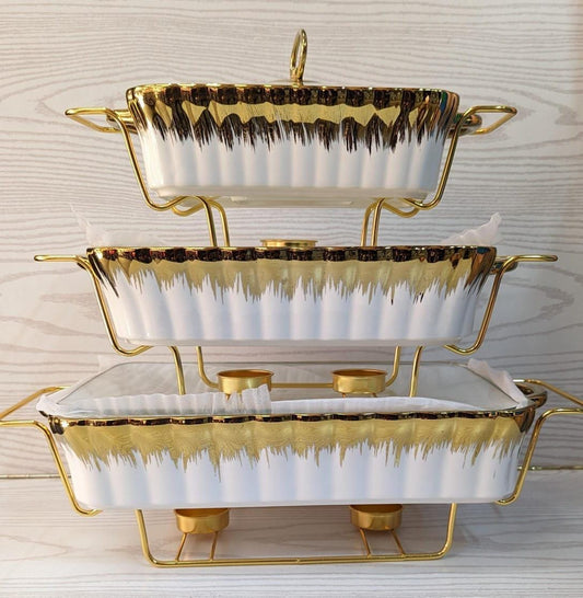 3pcs ceramic serving bowls