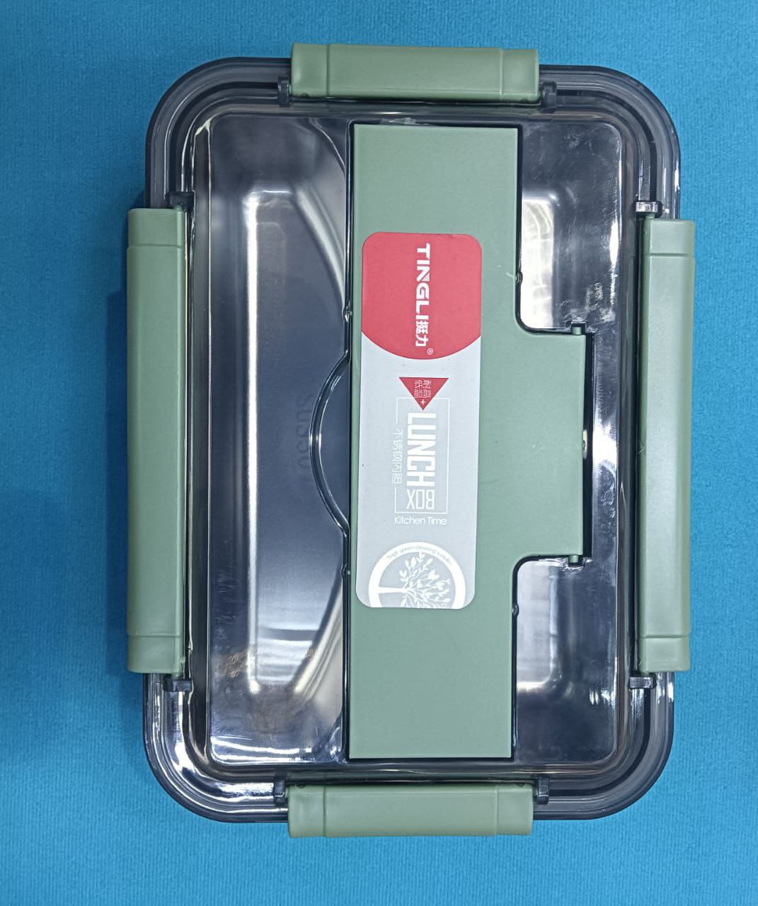 stainless steel lunch box with 3 compartment