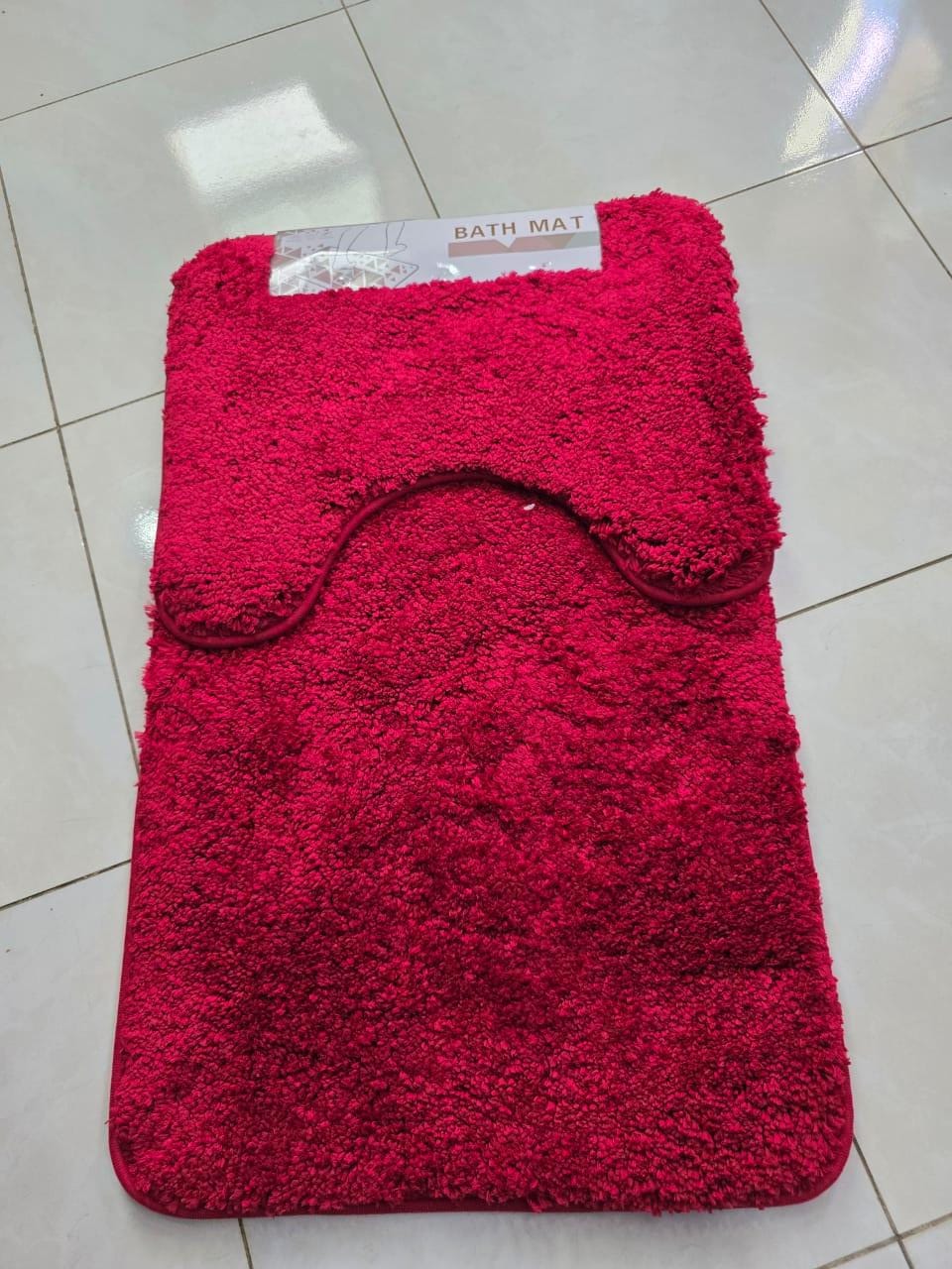 2pcs Ultra-Soft Plush Bath Mat Set