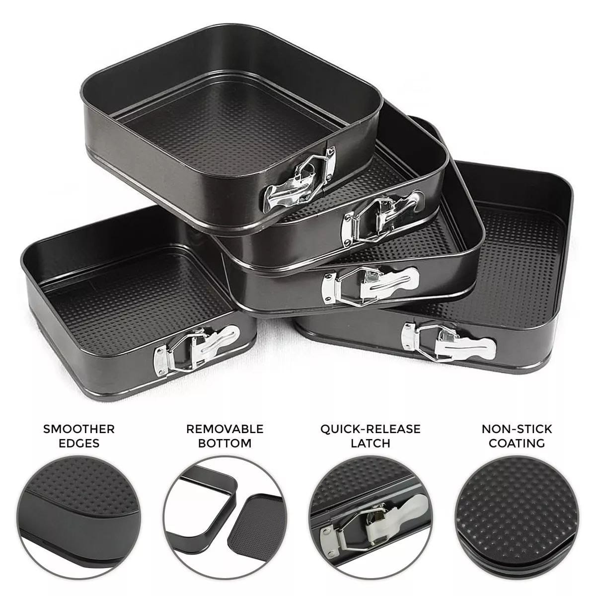 Square Baking tins set 6pcs/set