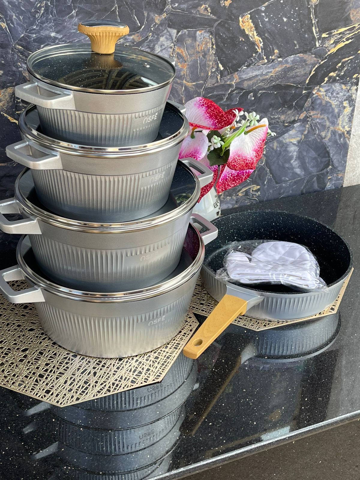 11Pc Granite cookware Set