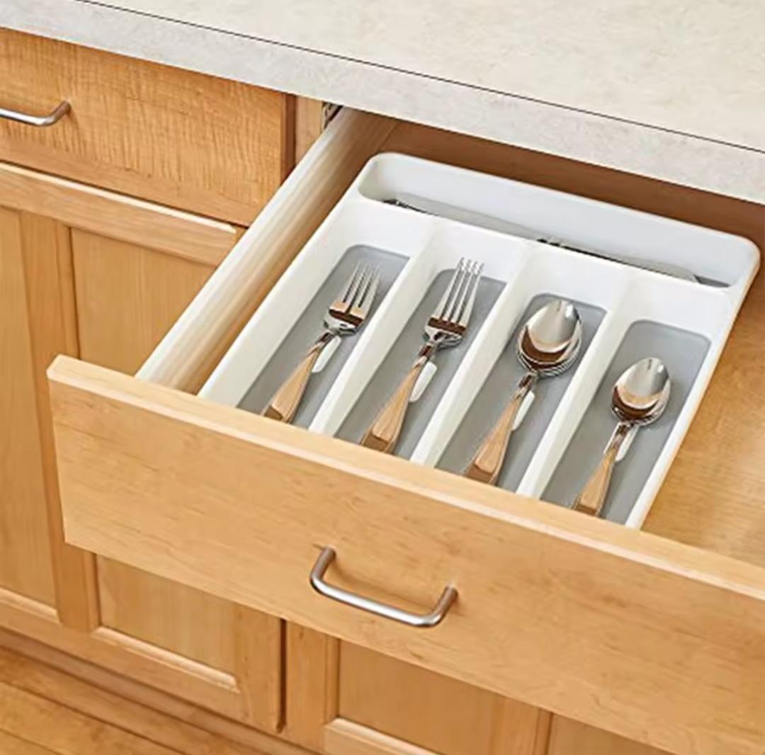 Plastic Non Expandable cutlery drawer organizer