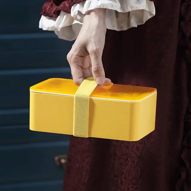 High-quality microwaveable large-capacity leak-proof student lunch box food-grade food container