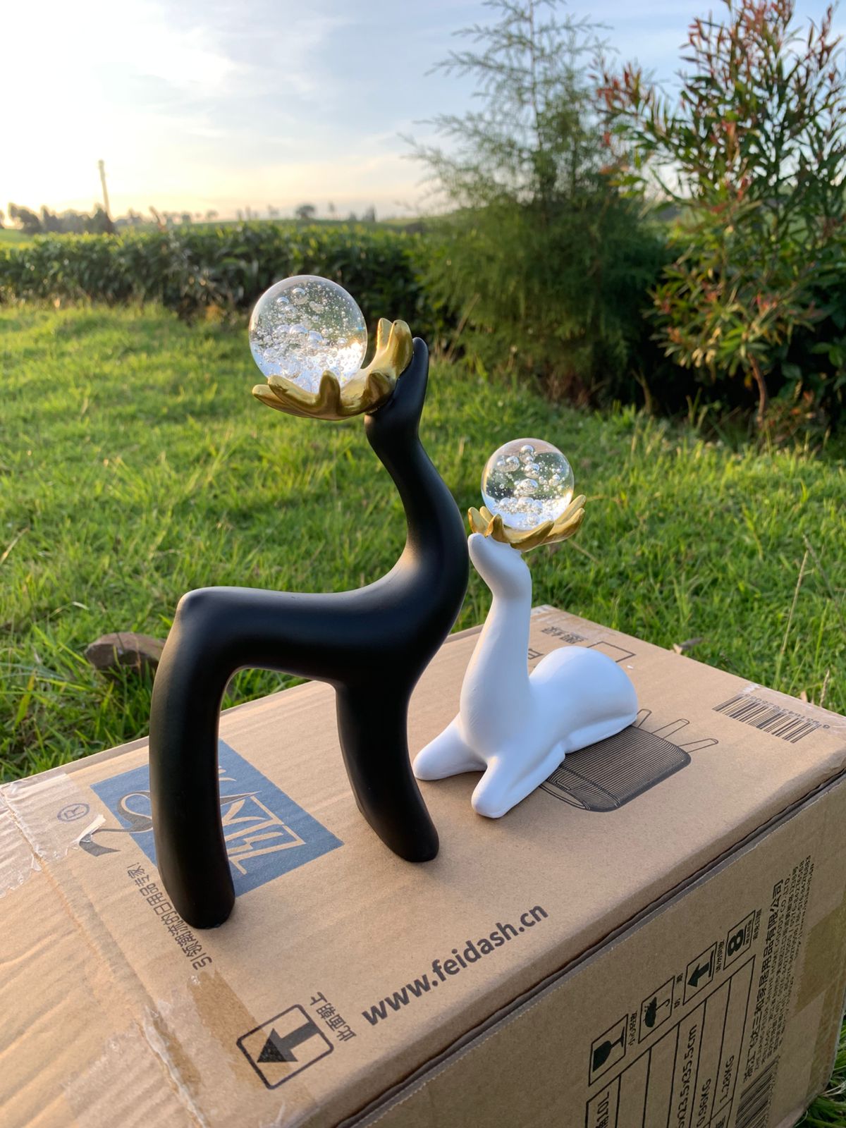 Unbearable Crystal Sika Deer Home Living Room Animal Ornament, Desktop Decoration Ornament