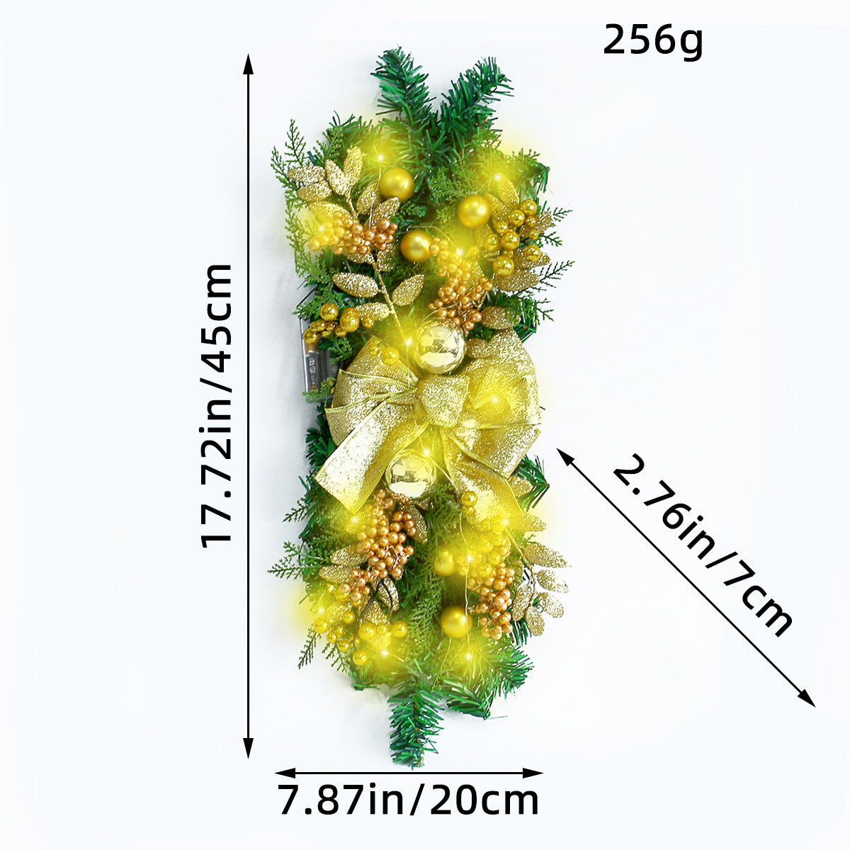 CHRISTMAS STAIRCASE WREATH DECORATIONS