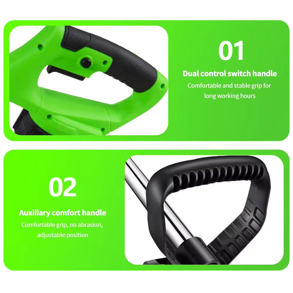 Cordless Electric Lawn Mower Foldable Adjustable Trimmer