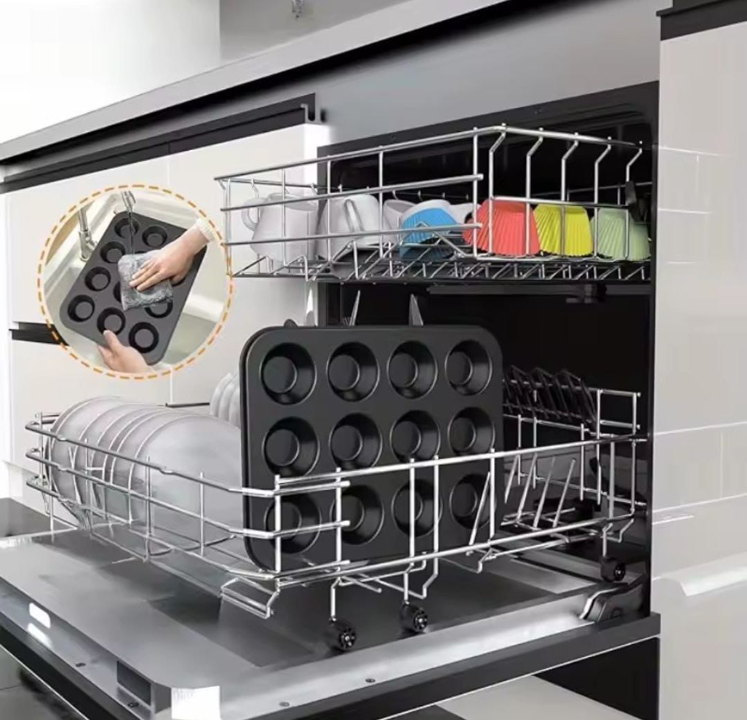 12pcs silicon reusable moulds with cup cake baking mould