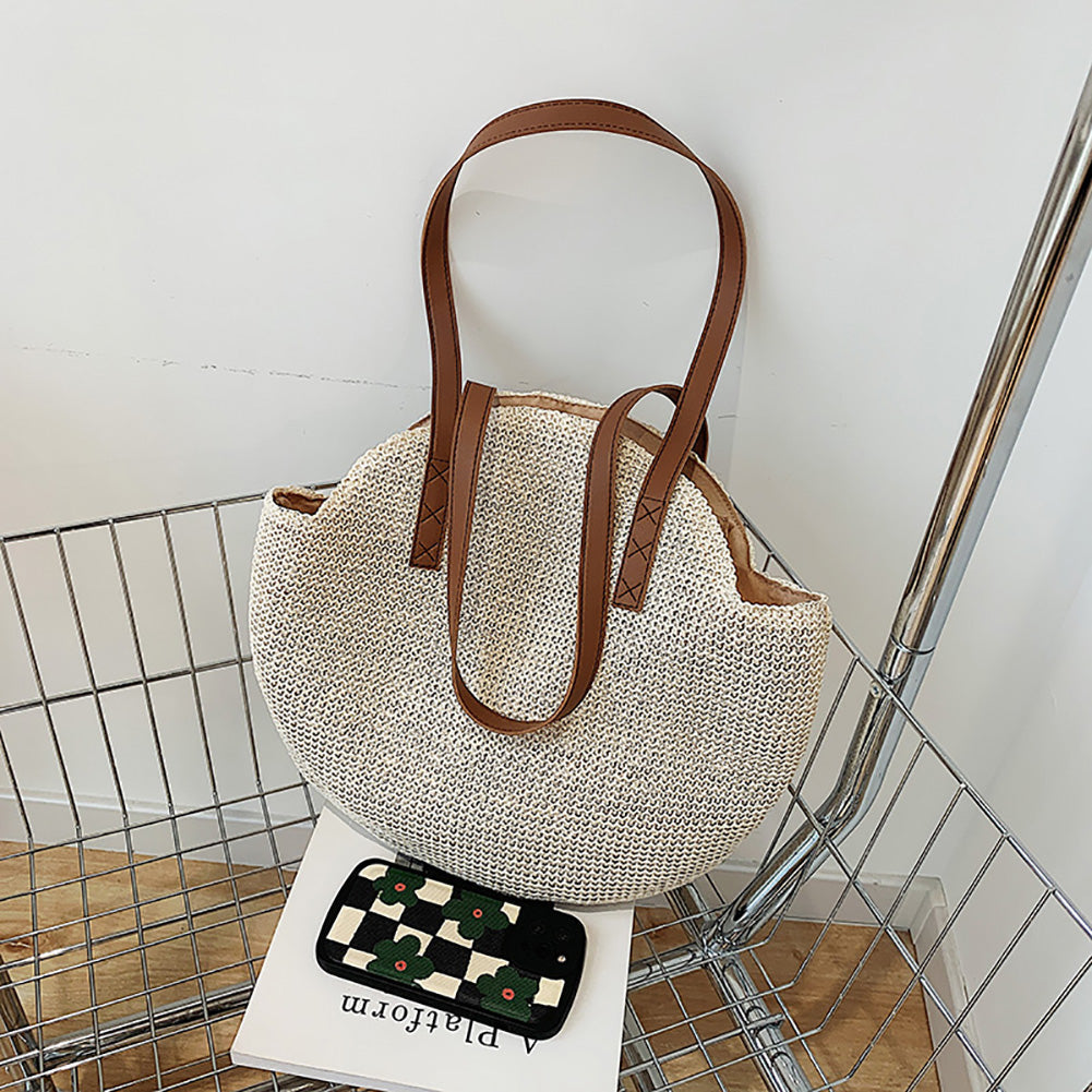Summer woven underarm bag