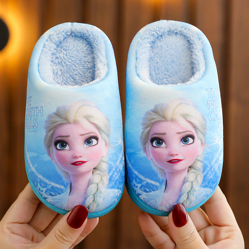 CARTOON WARM INDOORS KIDS SHOES.