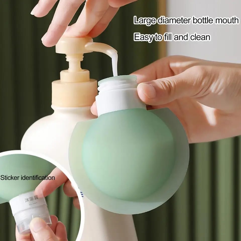 3Pcs/Set Silicone Bottle Lotion Container