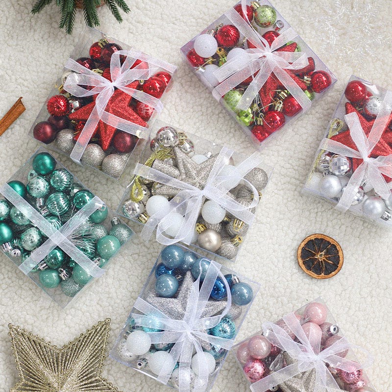 30pcs Xmas ball set and star