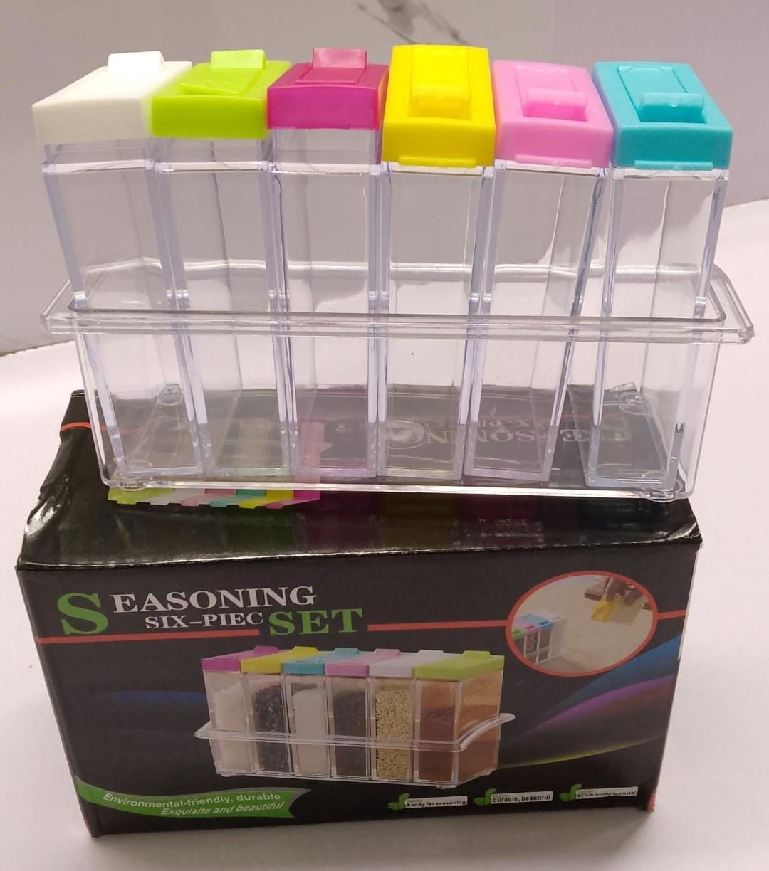 Fancy Aclyric 6pcs +holder seasoning holders
