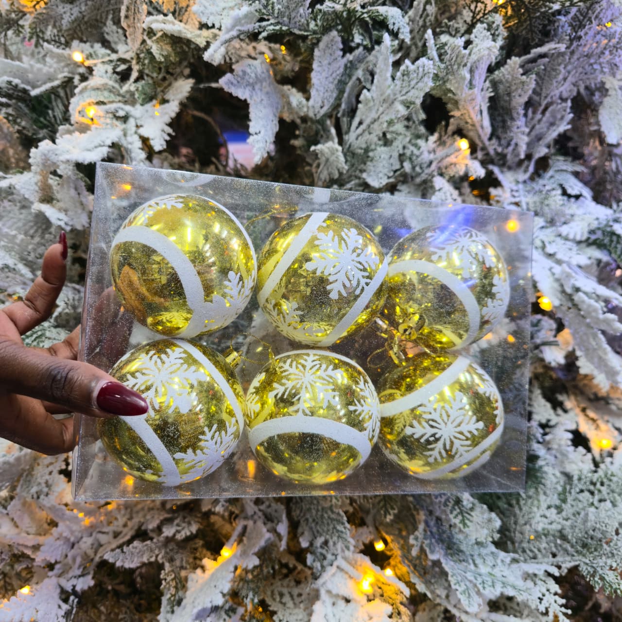 6pc Set Christmas Ball