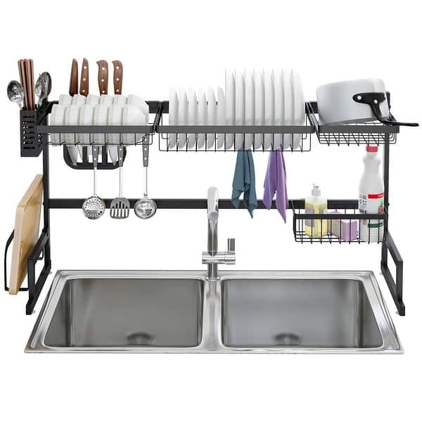 Over the sink dish rack