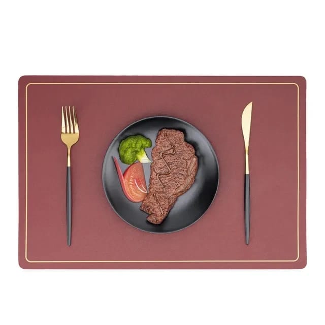 Nordic Leather Anti Slip TableMats