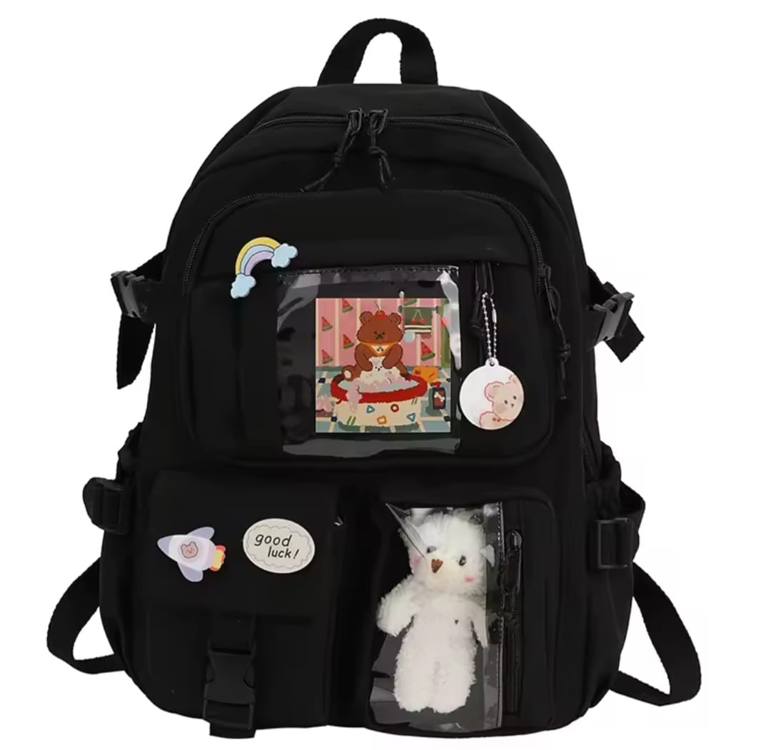 Casual style high capacity school bag.