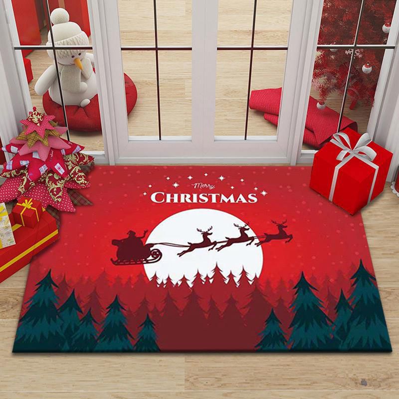 Merry Christmas Doormat Decorative Xmas Holiday Front Door Mat