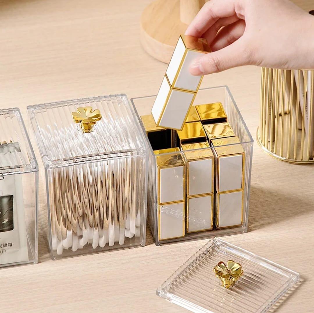 Single  Multifunction Makeup Cotton Pad Storage Box for Cotton Swab