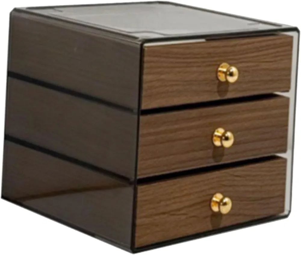Elegant 3-Tier Wooden Jewellery Storage Box