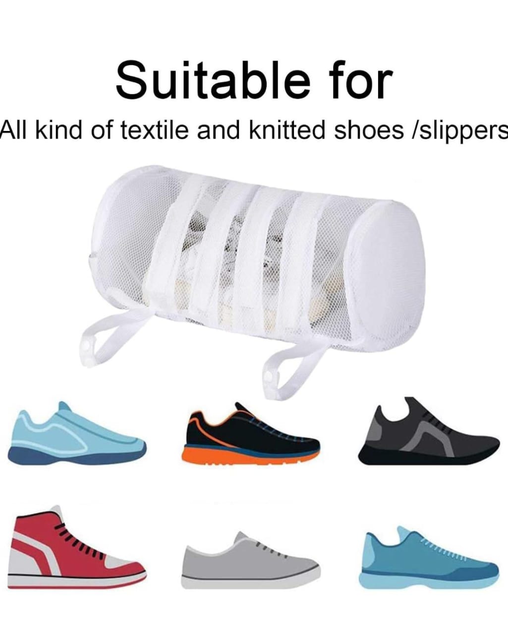 Shoe Washing Machine meshlike Washing Bag, Laundry Mesh Bag for Sneakers, Socks, Bras, Suitable for Travel Storage