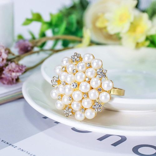 Napkin Ring Holder With Beads