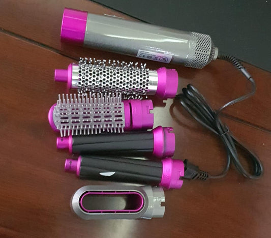 New Five-In-One Automatic Curling Iron, Hair Styling Comb ,Electric Blow Dryer Straight And Curly Use Hairdressing Tools