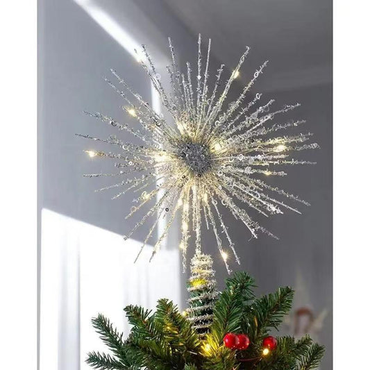LED CRYSTAL TREE TOPPER WITH LIGHT