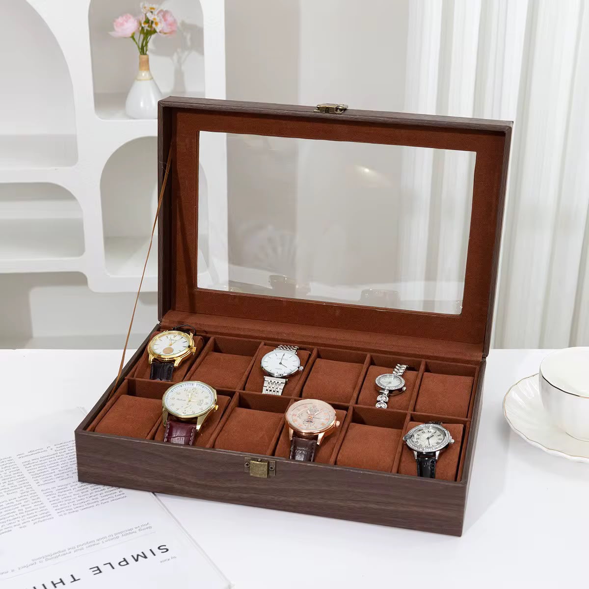 12 slots Premium Quality watch Organizer/ storage box