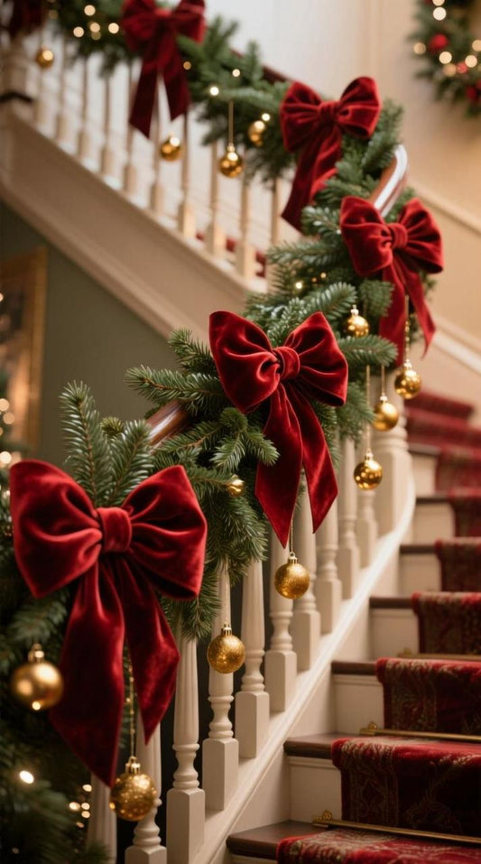 Big velvet Christmas bow