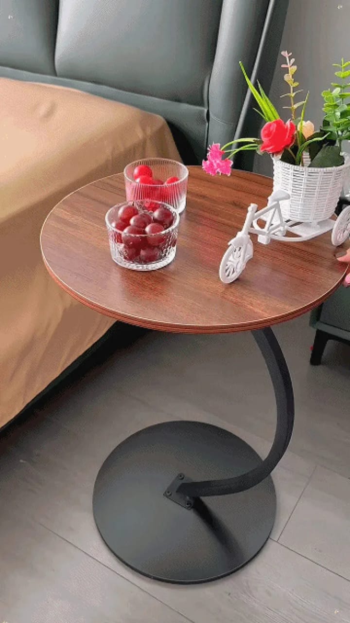 Round side table