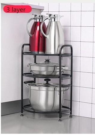 Three layers creative organizer/rack kitchen shelf storage