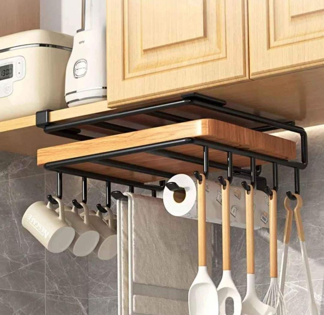 Kitchen Cabinet Under Shelf Double-layer Storage Rack