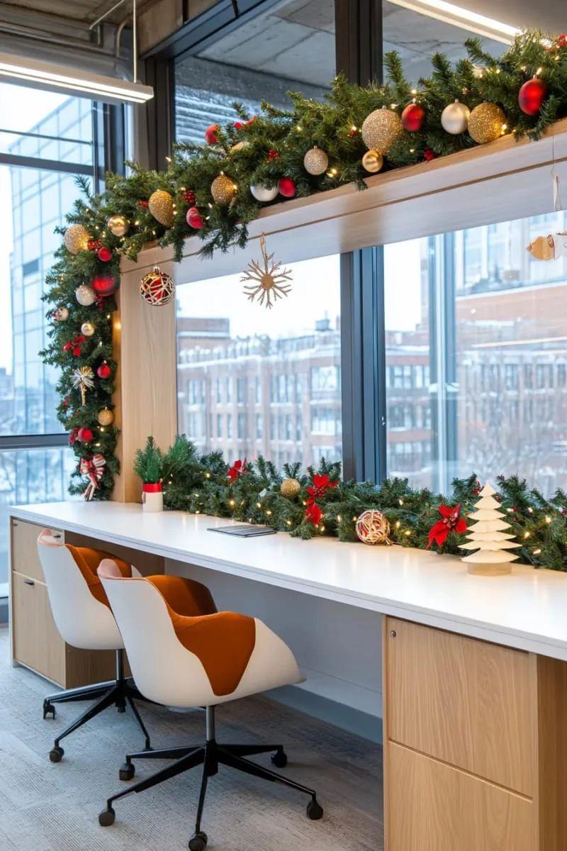 2.5M Green Christmas  Garland