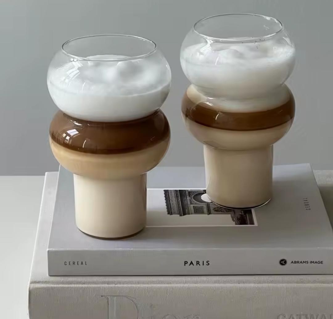 Gourd shape cocktail /latte, drinkware tumbler