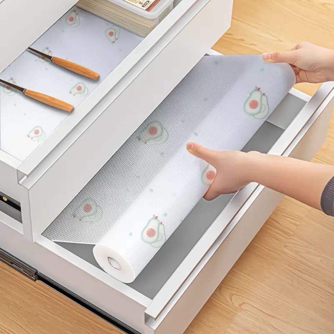 Kitchen drawer liners oil proof moisture cupboard shelf liner mat