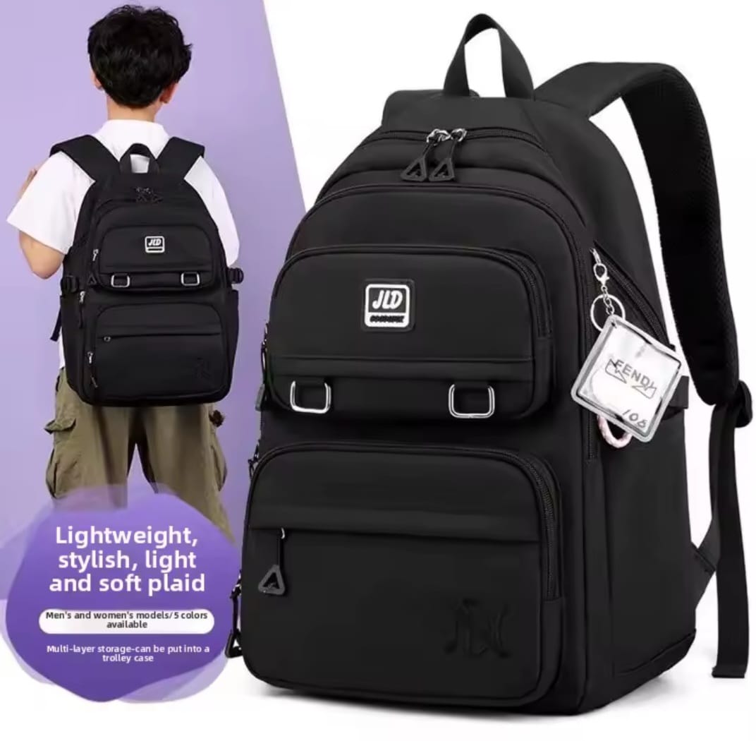 Fashionable JLD Large-Capacity Waterproof School Bag