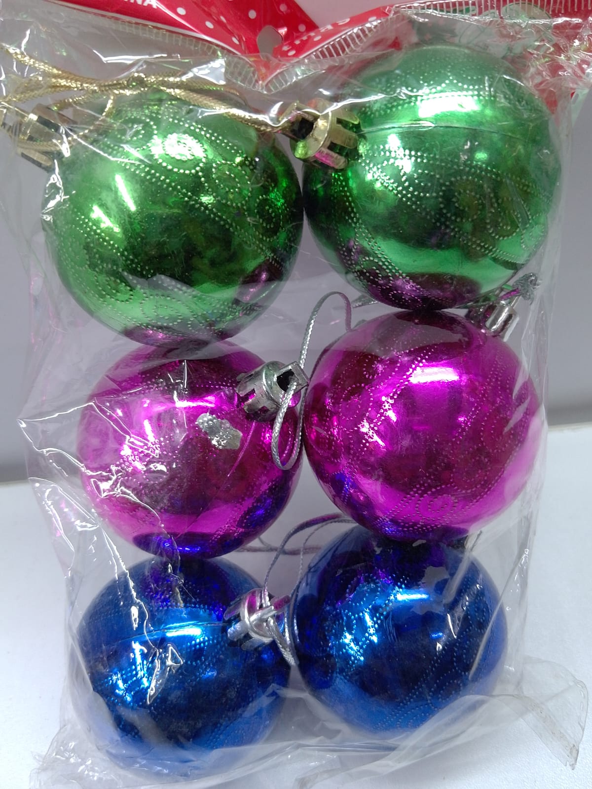 6pcs Christmas tree decor balls