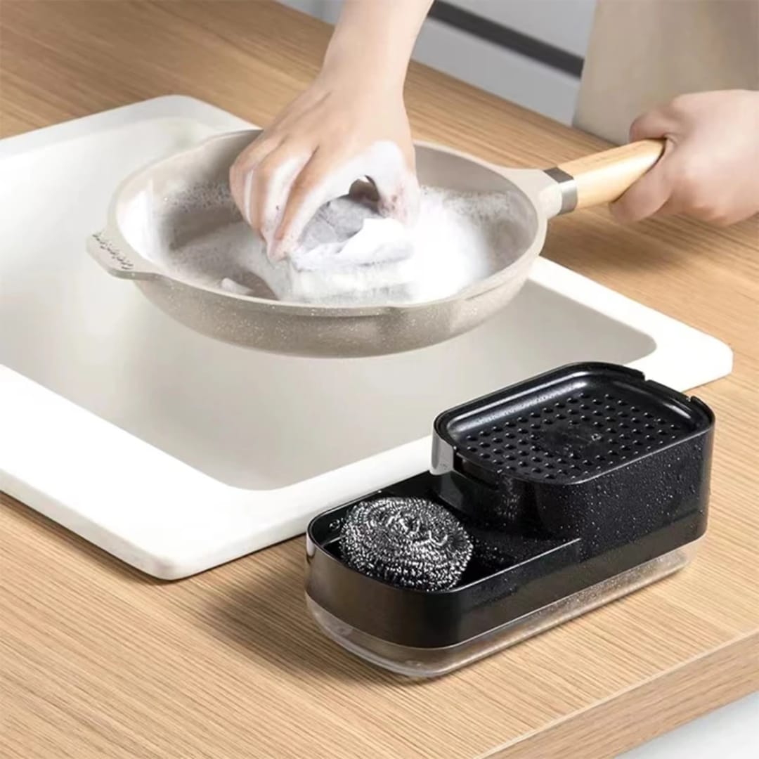 2 in 1 soap pump and sponge