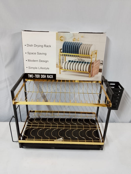 Two tier dish rack