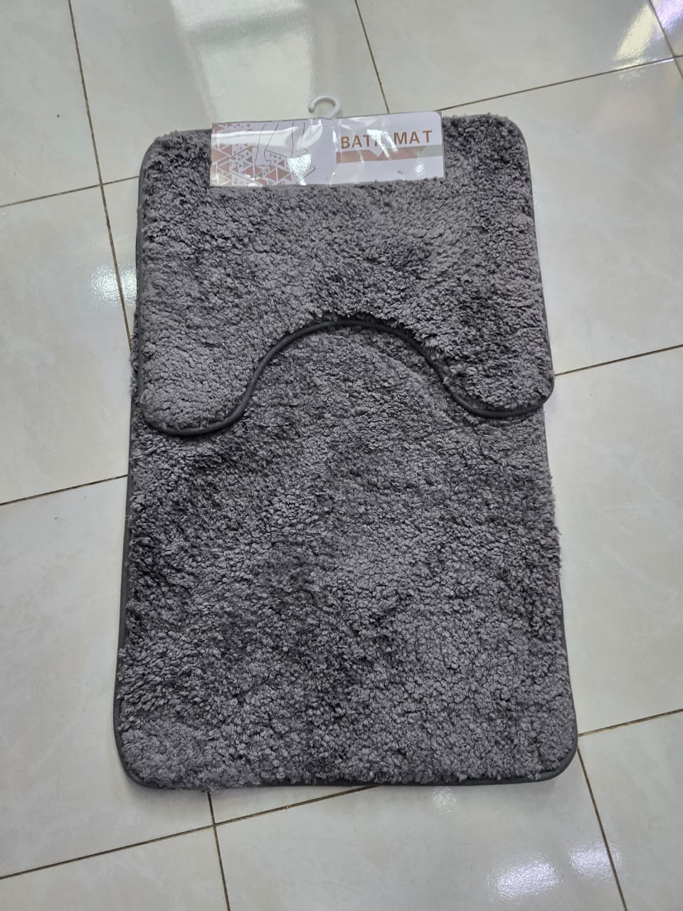 2pcs Ultra-Soft Plush Bath Mat Set