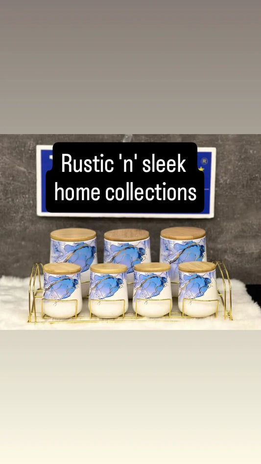 7 piece ceramic canister set