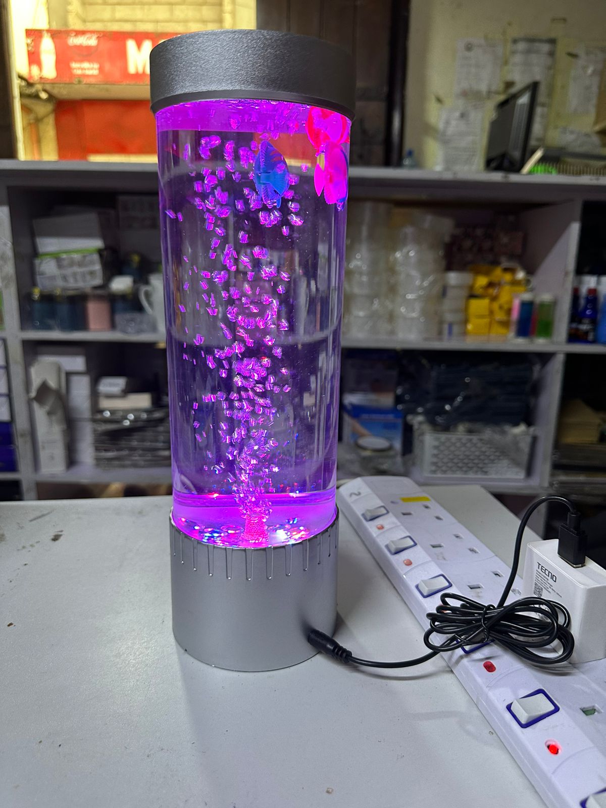 LED Bubble Fish Lamp decor