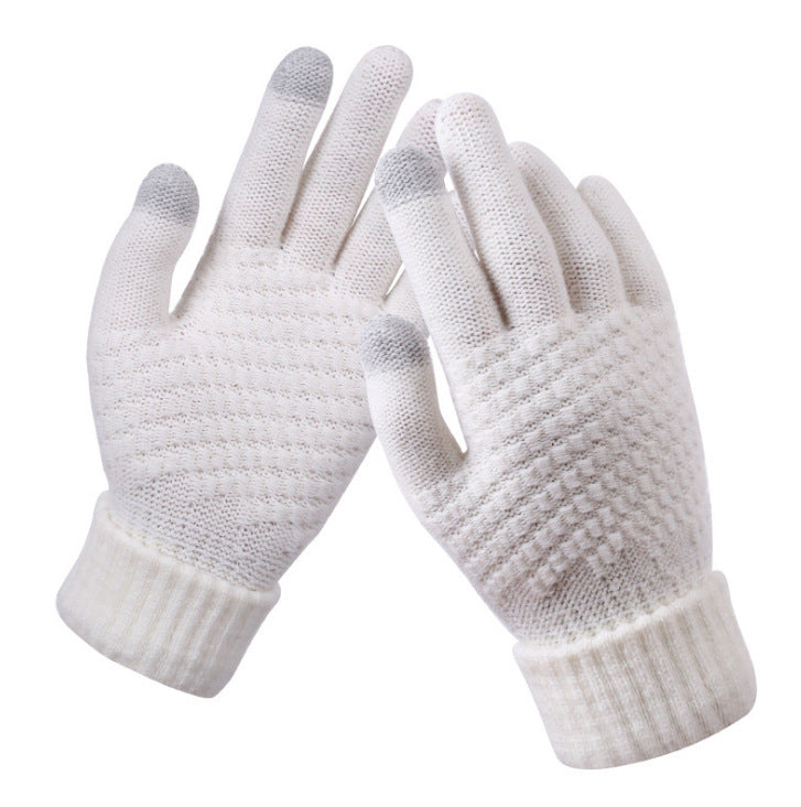 Fashion Touchscreen Gloves Winter Woolen unisex Hand mittens winter Cold.