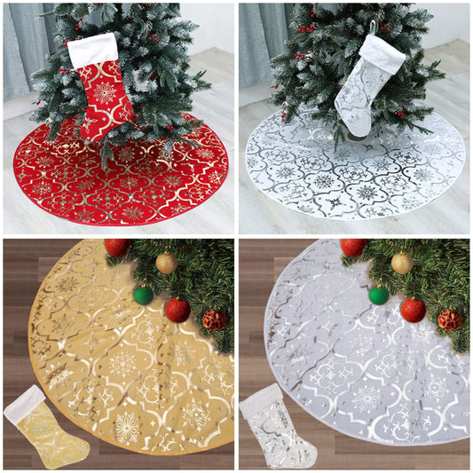 Premium Quality Christmas tree skirt and socks
