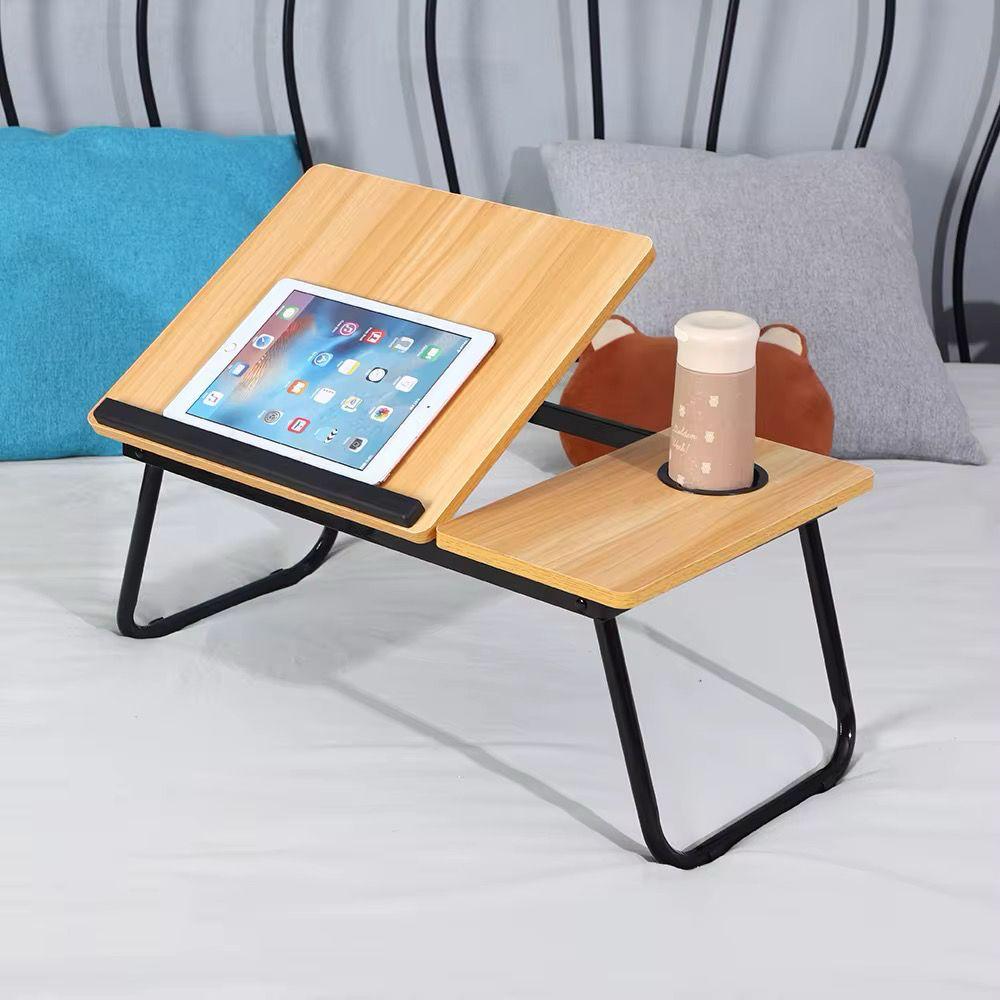 Adjustable Tilting Laptop Folding Table Stand Desk Bed Table with Foldable Legs
